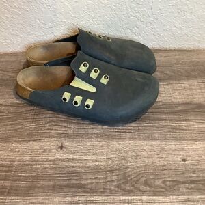 Birkenstock Black Sandals with Textured Sole